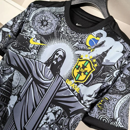 BRÉSIL - MAILLOT CONCEPT - 2024 - Noir - Gris