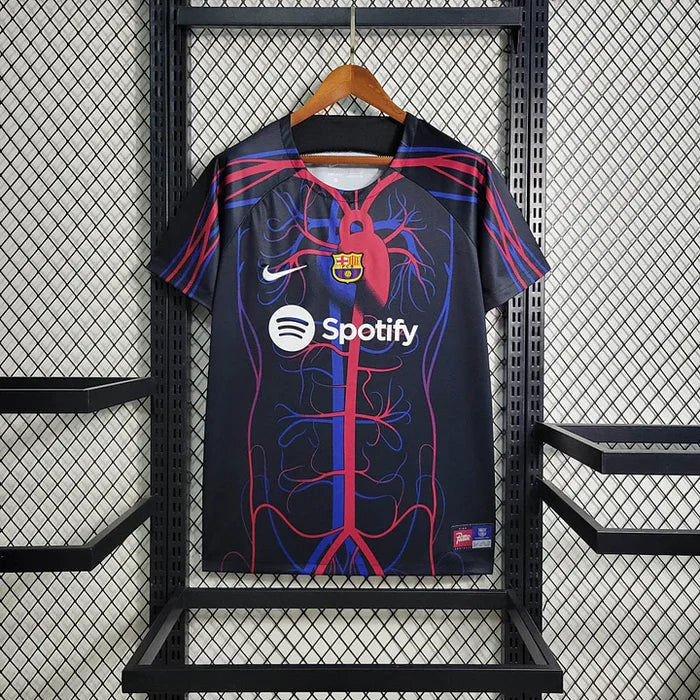 FC Barcelone - Maillot saison 2023-2024 entrainement - Rouge - Bleu