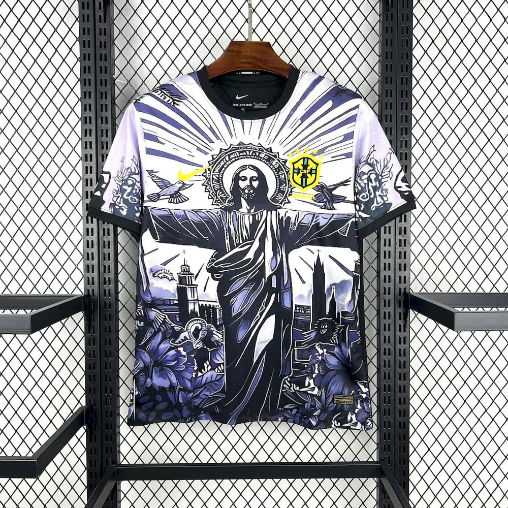 Brésil -Maillot - concept 2025-26 - Noir - blanc