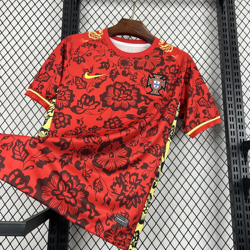 Portugal - Maillot Concept Fleurs - Rouge