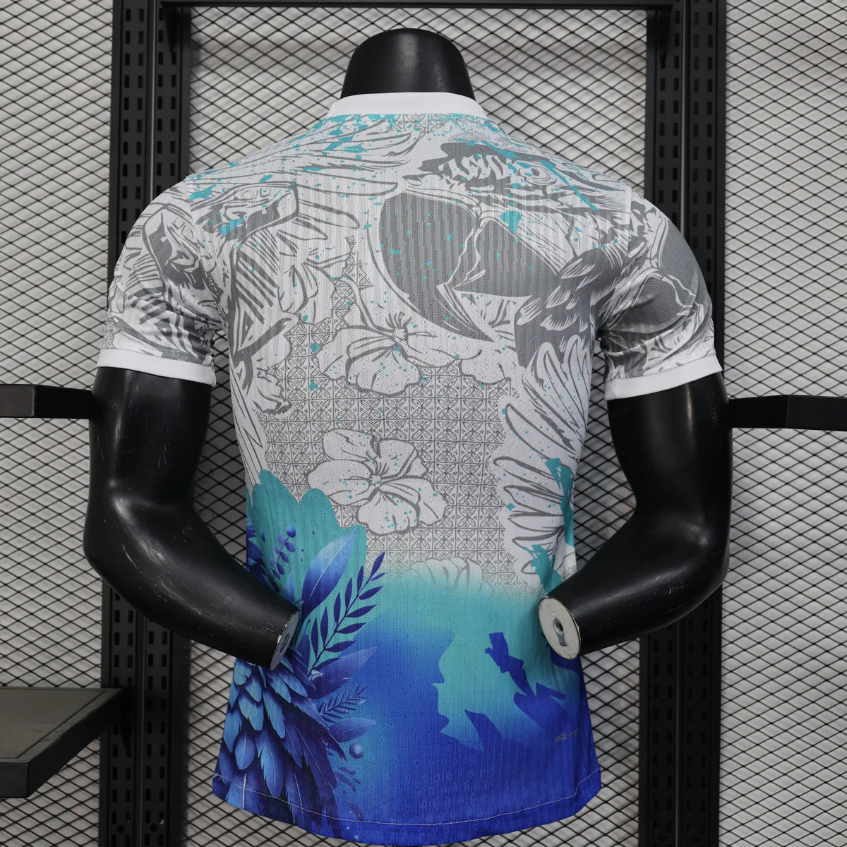 Brésil- Maillot saison 2025-2026 édition spéciale - Blanc - perroquet