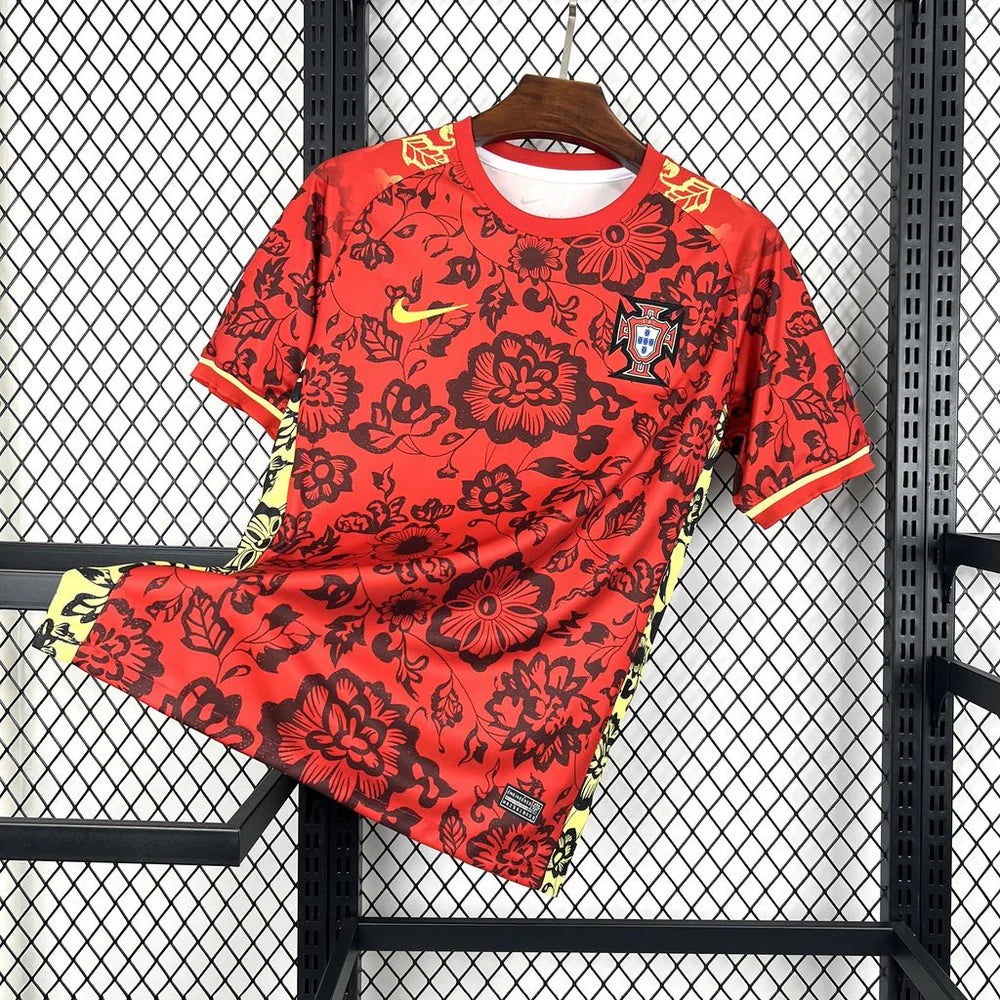 Portugal - Maillot Concept Fleurs - Rouge