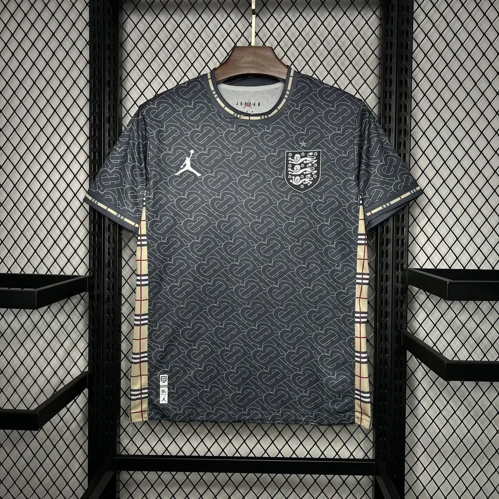 Angleterre- Maillot foot concept Burberry 2024 2025 - Gris