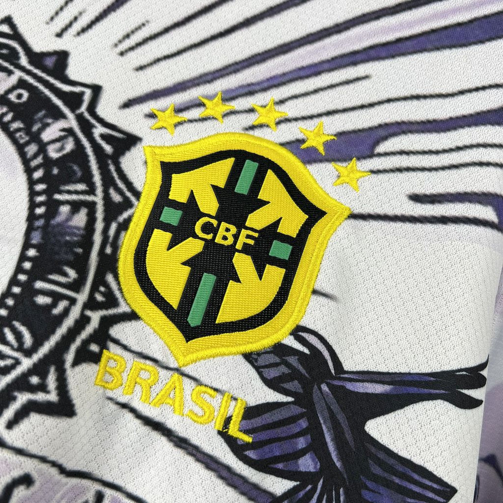 Brésil -Maillot - concept 2025-26 - Noir - blanc