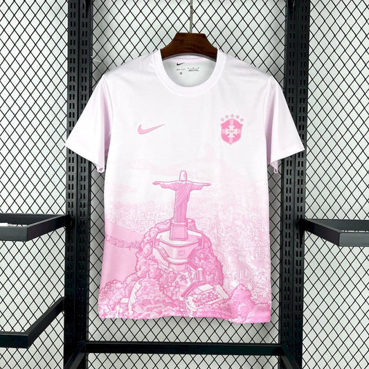 Brésil - Maillot - Concept 2025-26 - Rose - Blanc