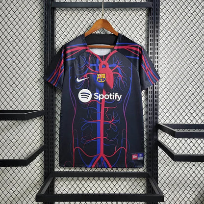 FC Barcelone - Maillot saison 2023-2024 entrainement - Rouge - Bleu
