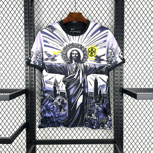 Brésil -Maillot - concept 2025-26 - Noir - blanc